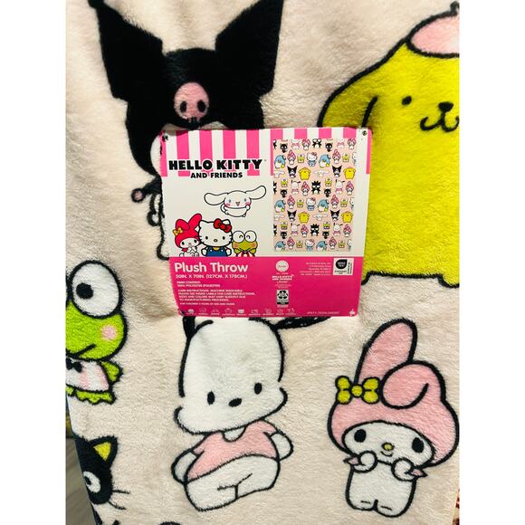 Hello Kitty Easter bundle with Burlington friends throw 50 70 soft Keroppi plush - Picture 4 of 12